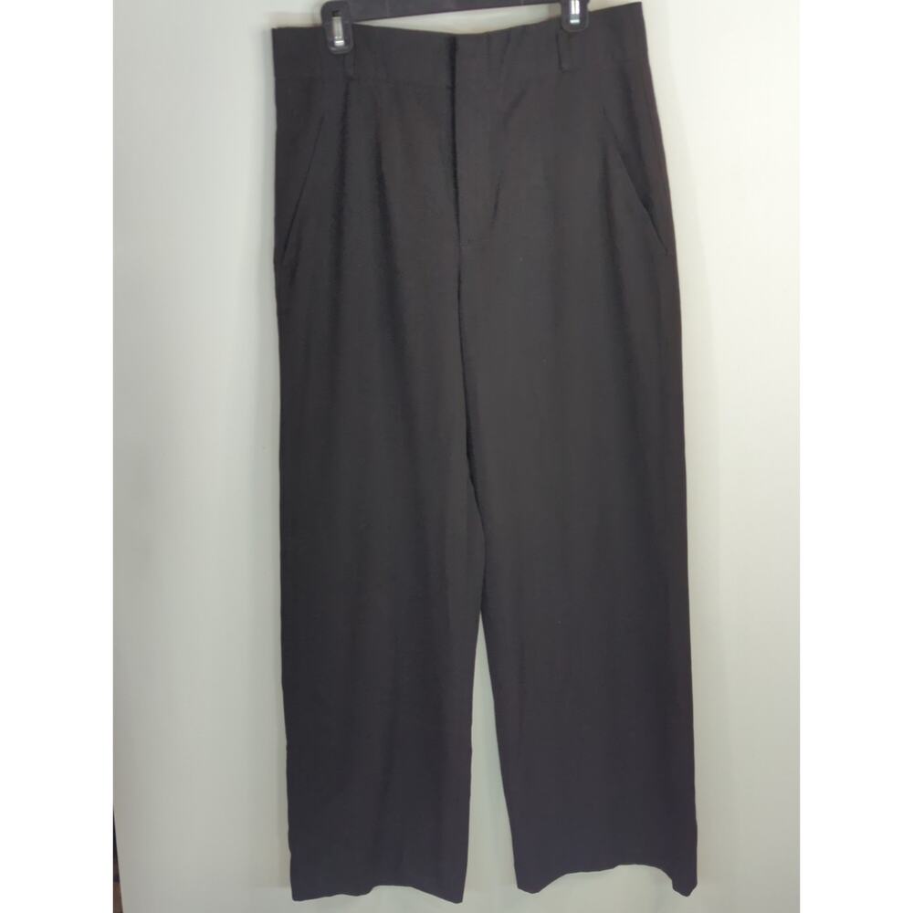 Zara Black Trouser Pants Women's XL Ultra High Waisted Corp core Business Casual